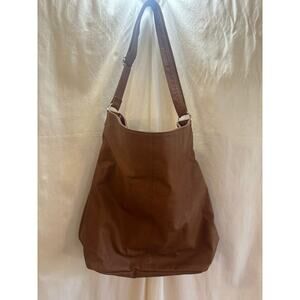 Divided by H&M Brown Faux Leather Slouchy Tote Bag